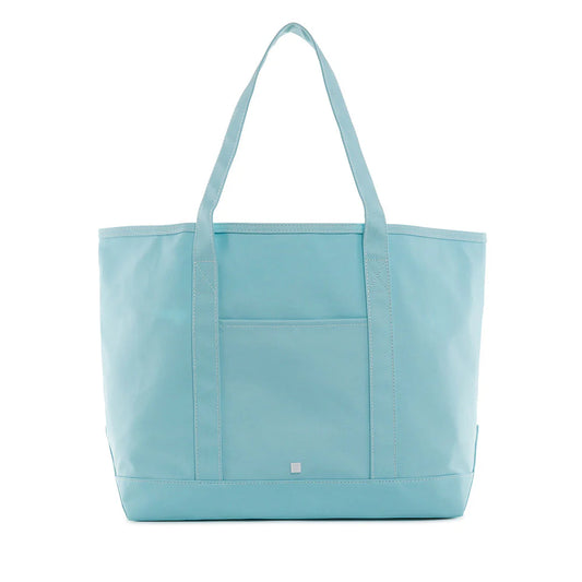 MAXI TOTE COATED CANVAS - LAKE BLUE