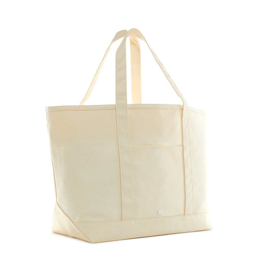 MAXI TOTE COATED CANVAS - NATURAL