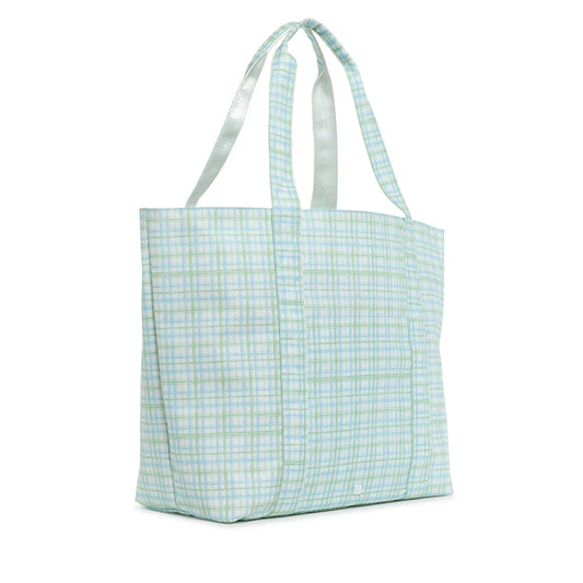 JUMBO TOTE - CLASSIC PLAID GREEN