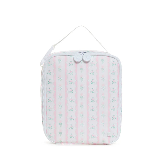 LUNCH BOX INSULATED - RIBBON FLORAL PINK