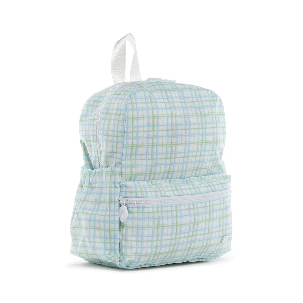 TRVL MINI BACKER - CLASSIC PLAID GREEN