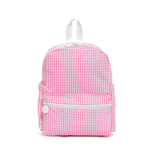 TRVL MINI BACKER - GINGHAM PINK