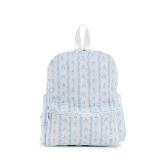 TRVL MINI BACKER - RIBBON FLORAL BLUE