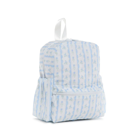 TRVL MINI BACKER - RIBBON FLORAL BLUE