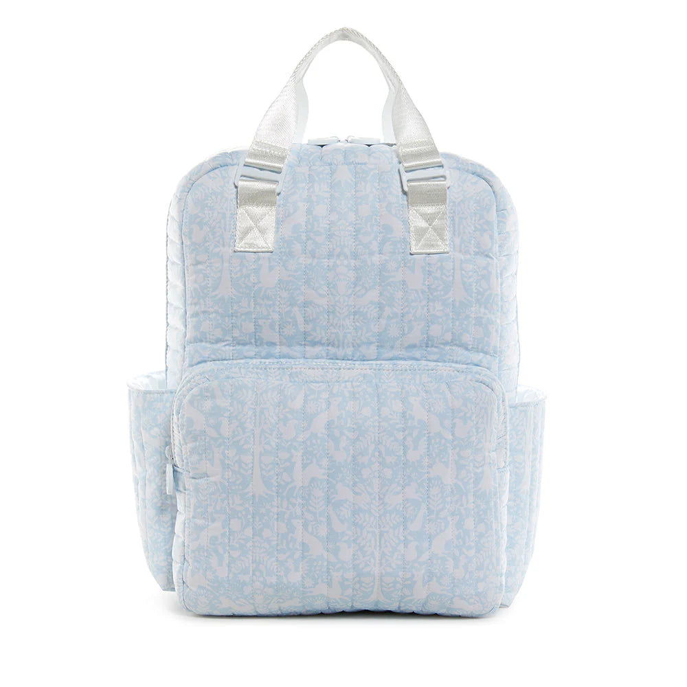 TRVL QUILTED DIAPER BAG - WOODLAND BLUE
