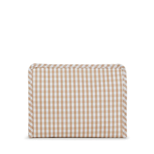MEDIUM ROADIE - GINGHAM KHAKI